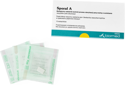 SPORAL A Test biologiczny do sterylizacji parowej, 10 szt.