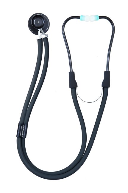 NOVAMA EXPERT DR410D CZARNY Stetoskop kardiologiczny dwugłowicowy Rappaport, silikon