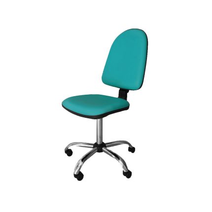 UBM KL-1 CHROM SELEDYNOWY 05 Fotel lekarski, chromowana podstawa i oparcie