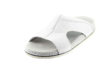 ABAT ROZM. 45 BIAŁE Klapki medyczne damsko-męskie, ortopedyczne typu motylek