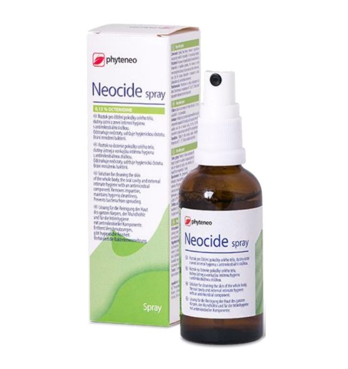 NEOCIDE SPRAY 50 ml Roztwór z oktenidyną do oczyszczania skóry oraz ...