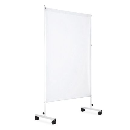 UBM PM-1 BIAŁY Parawan jednoskrzydłowy zmywalny, metalowy, mobilny, 170 x 100 cm