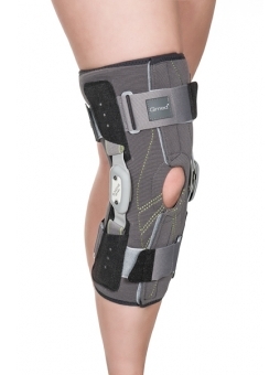 QMED S-MOVE ROZM. 5 Orteza stawu kolanowego z zegarem i stalkami bocznymi, czarna