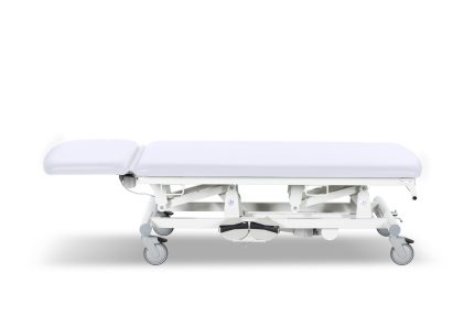 UBM STEL21 BIAŁY 01 Stół zabiegowy, dwu segmentowy z regulacją elektryczną