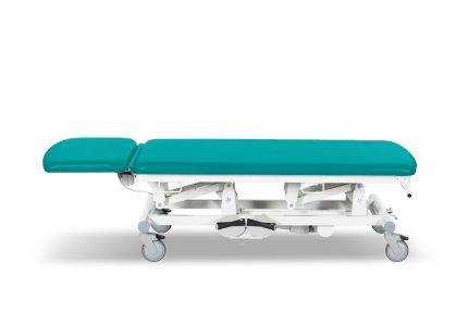 UBM STEL22 Stół zabiegowy, dwu segmentowy  z regulacją elektryczną, patynowy 05