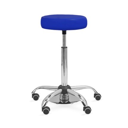 UBM MEDICA GRANATOWY 08 Siedzisko tapicerowane z nożną regulacją wysokości