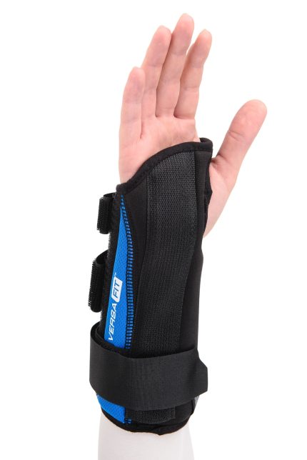 MEYRA MEDICAL VERSA FIT PRAWA ROZM. XS Orteza nadgarstka, czarno-niebieska