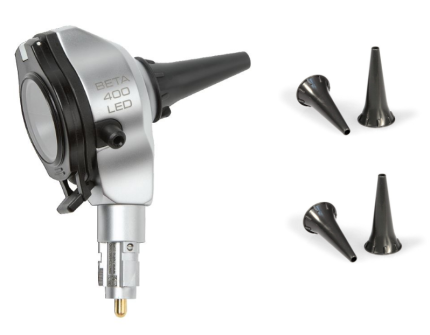 HEINE BETA 400 LED F.O HQ B-008.11.401 Otoskop LED HQ z soczewką 4.2x, obudowa metalowa